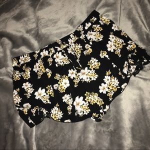 Flower Print Shorts